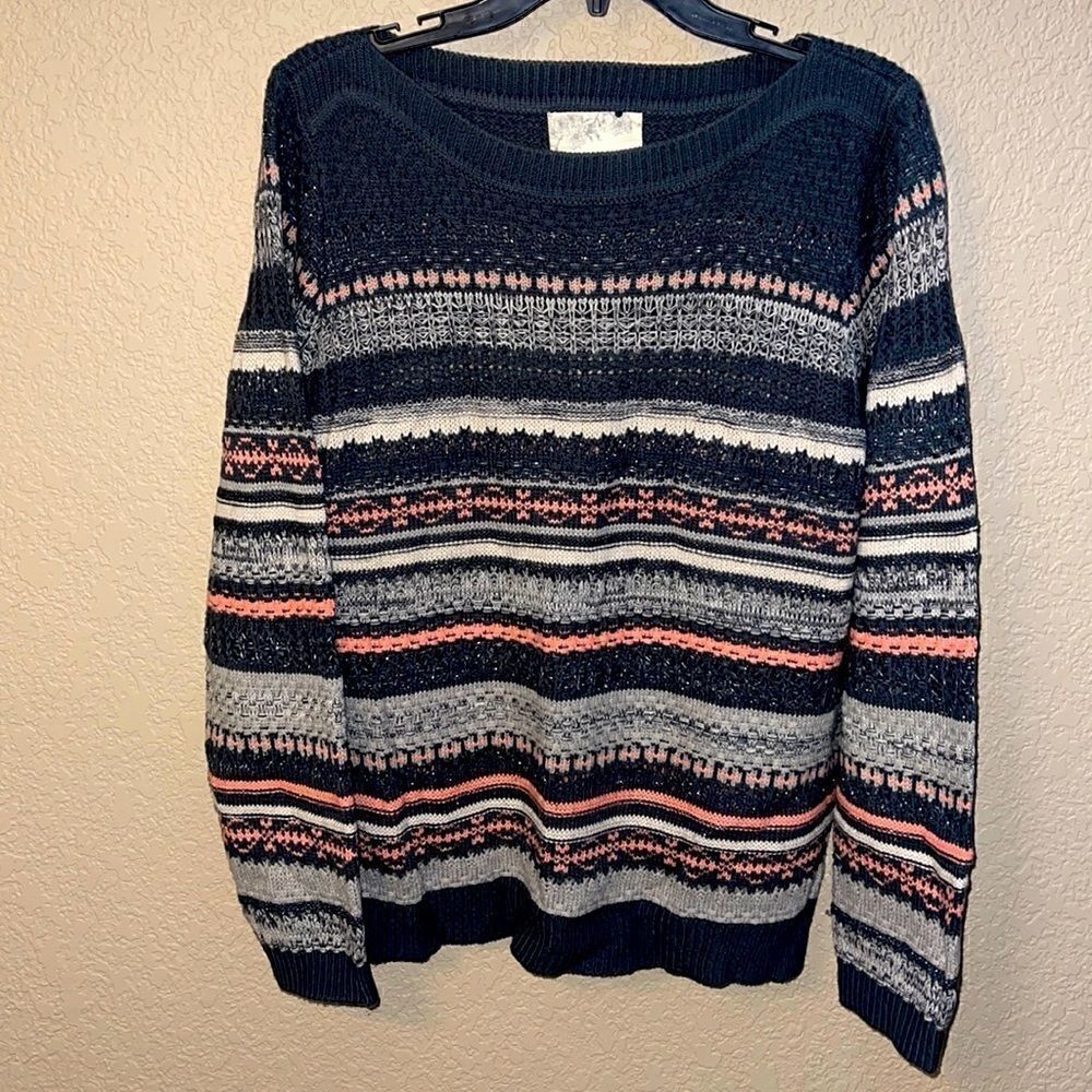 Debbie Morgan- Cozy Striped Sweater